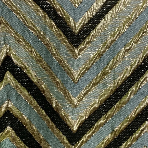 Must Have Metallic Zig Zag  Cocktail Dress - Picture 8 of 10